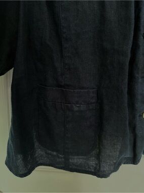 Talbots Black Button Down Shirt